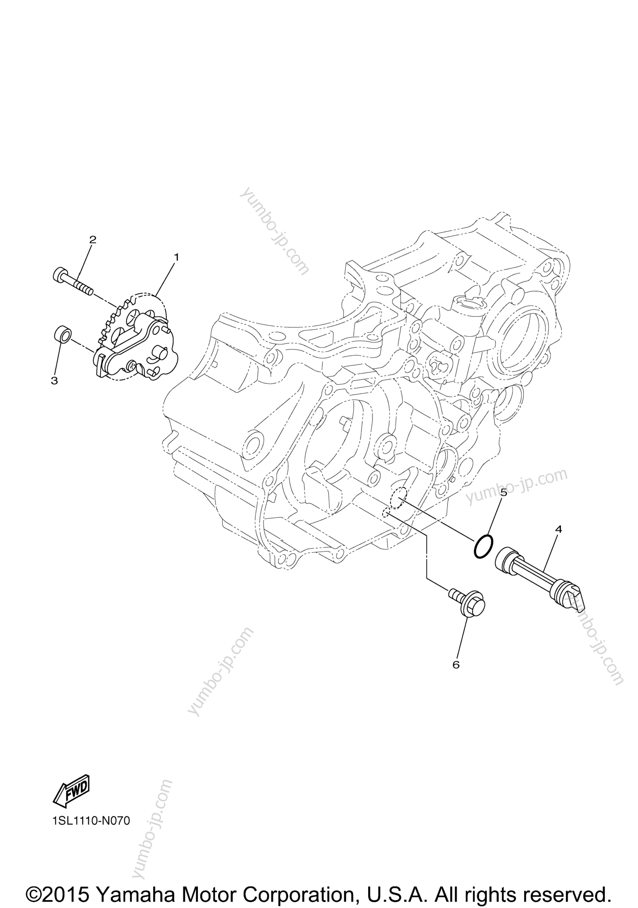 OIL PUMP for motorcycles YAMAHA YZ450F (YZ450FGL) 2016 year