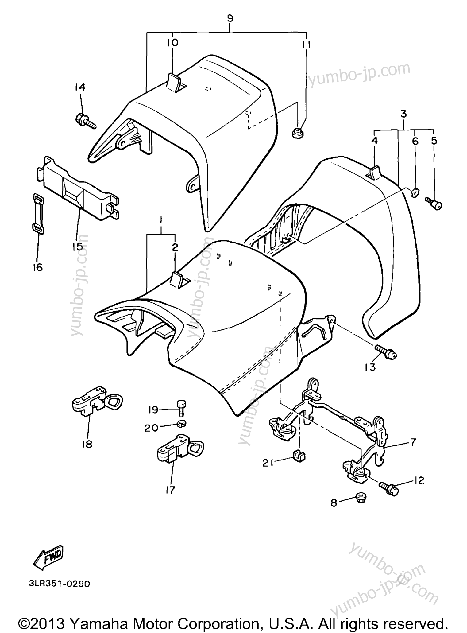 SEAT for motorcycles YAMAHA V-MAX 1200 (VMX12K) 1998 year