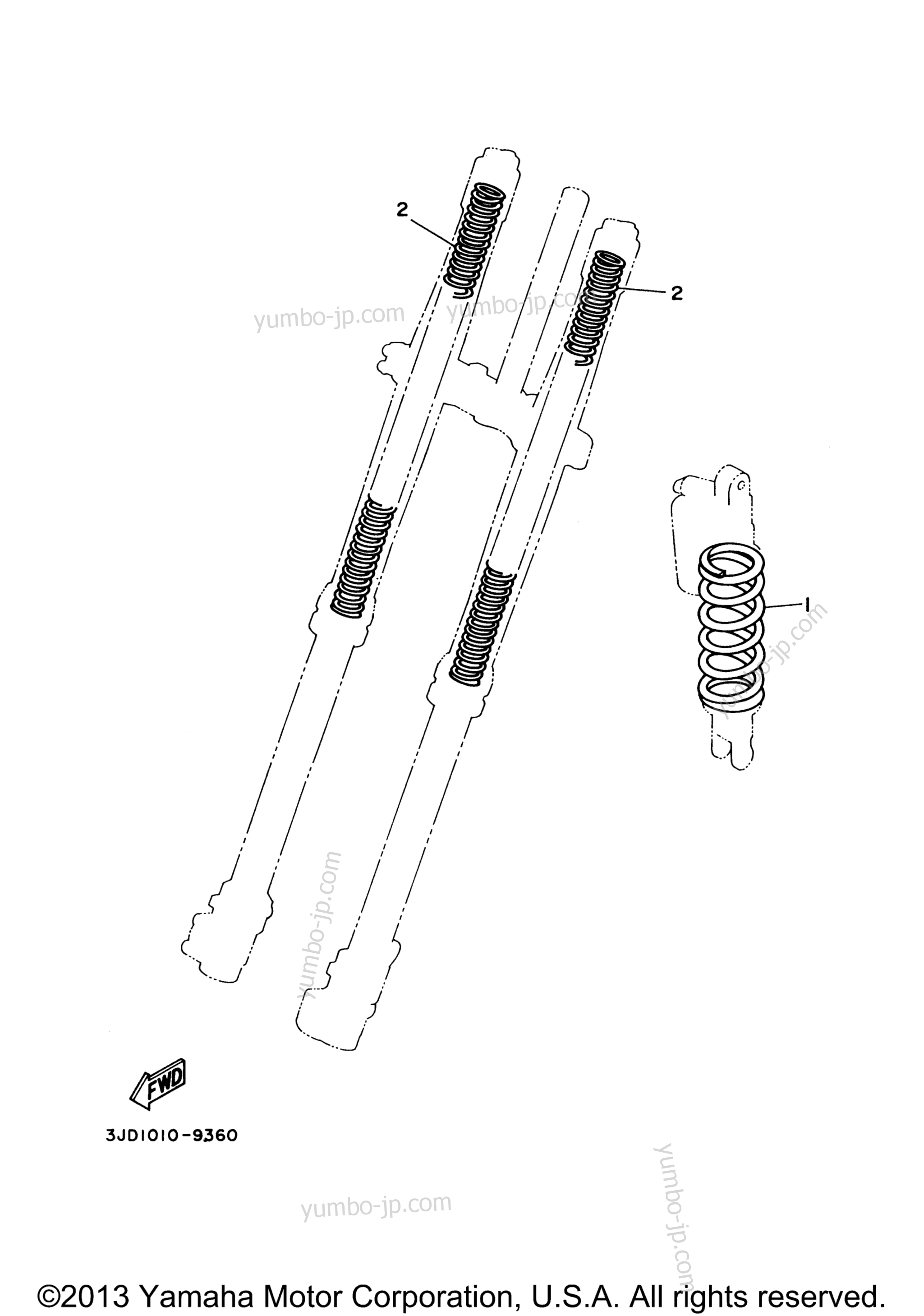 Alternate For Chassis for motorcycles YAMAHA YZ250 (YZ250W1) 2007 year