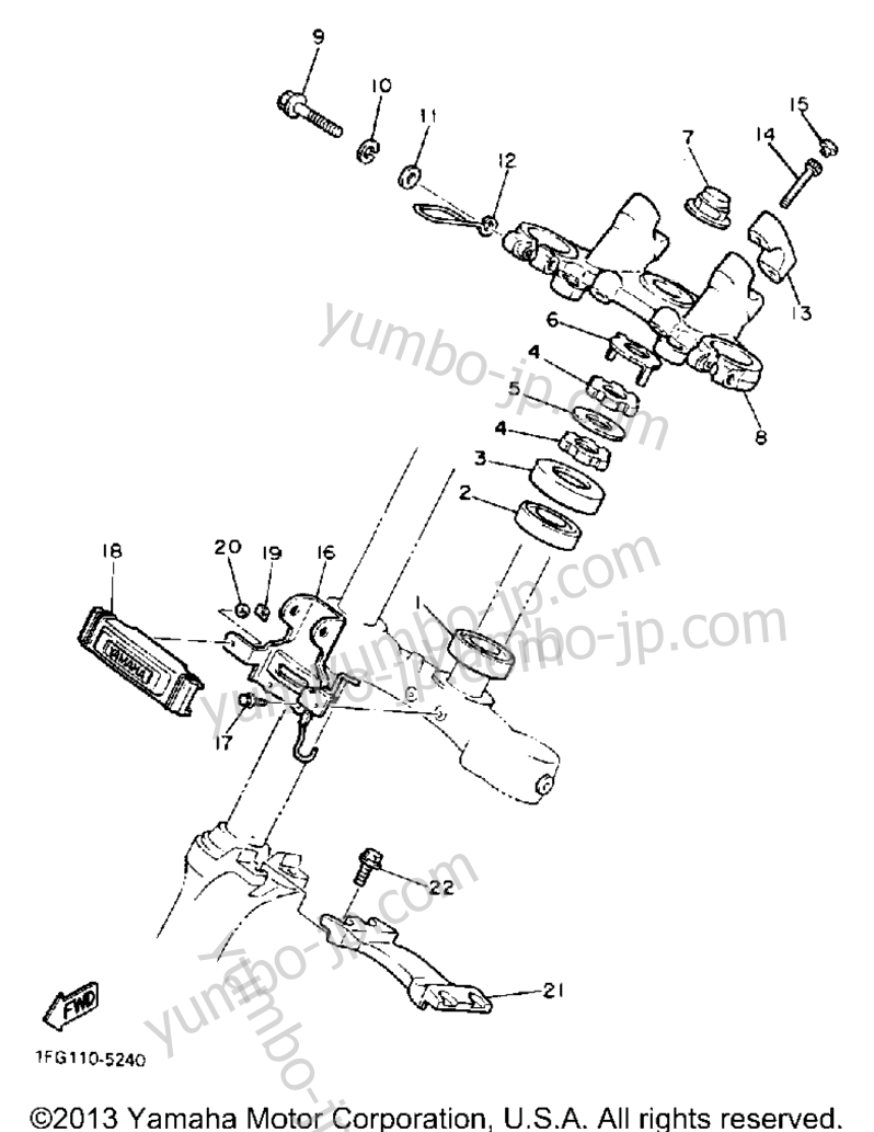 Steering для мотоциклов YAMAHA MAXIM (XJ700S) 1986 г.