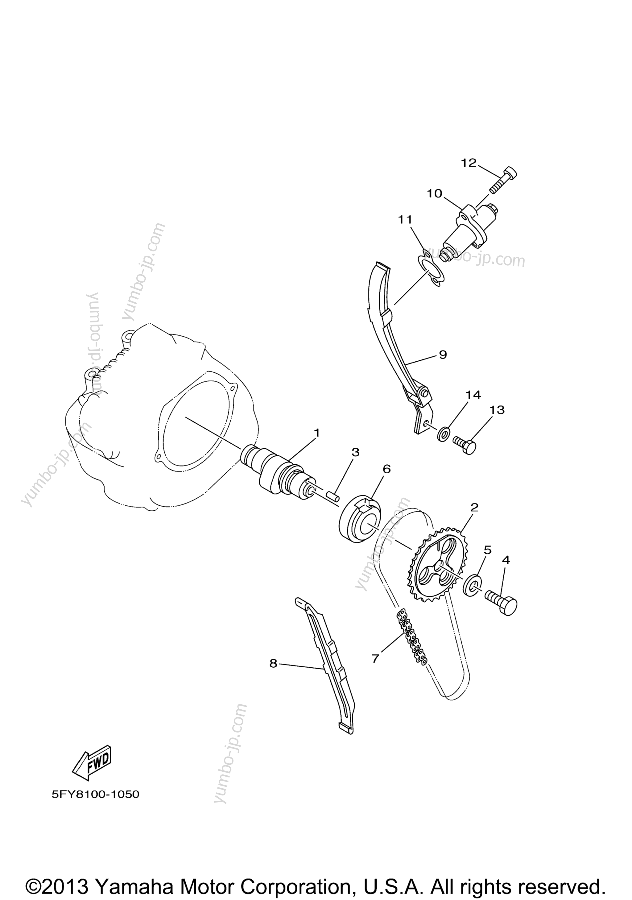 Camshaft Chain для мотоциклов YAMAHA TW200 (TW200XC) CA 2008 г.