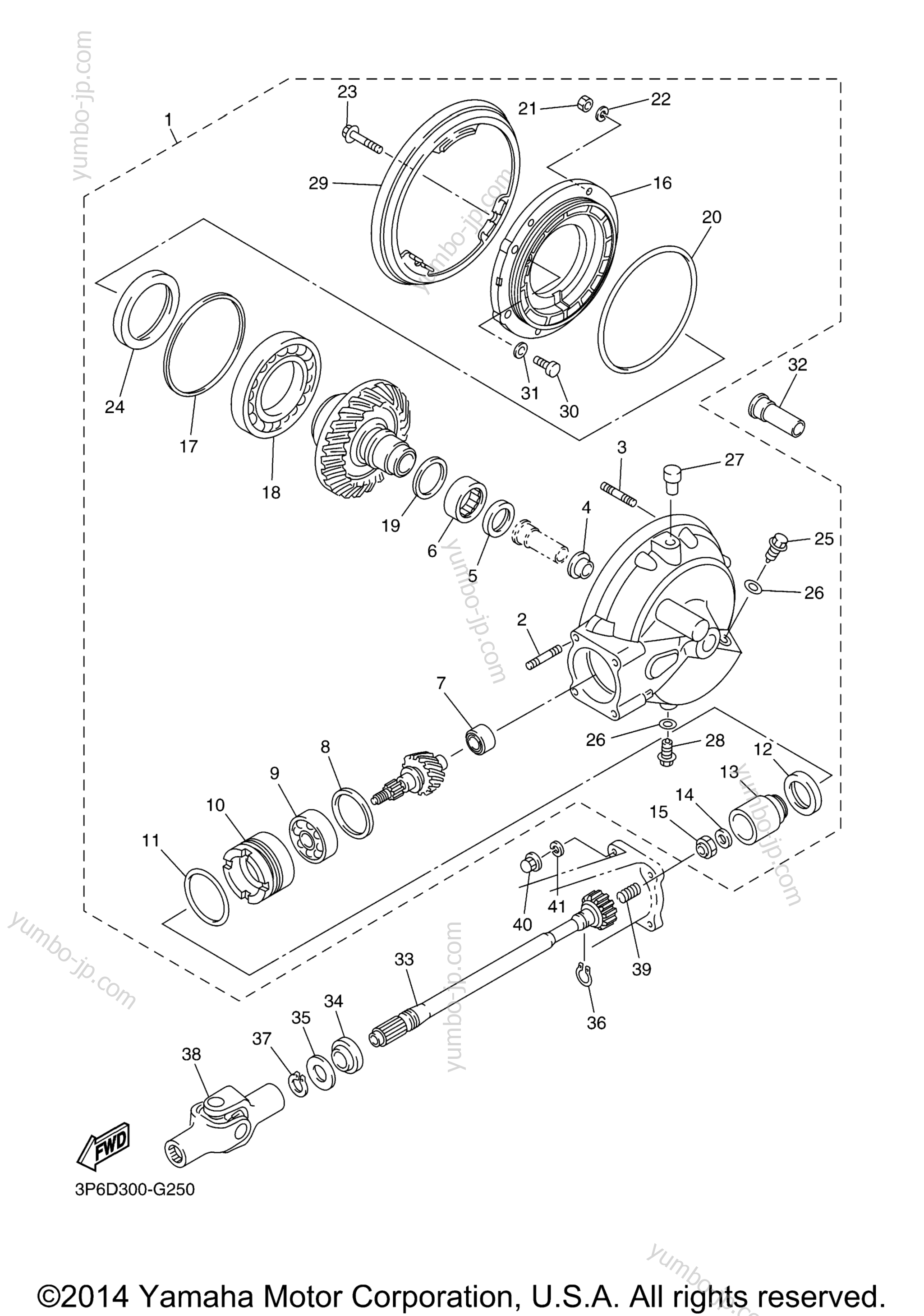 DRIVE SHAFT для мотоциклов YAMAHA FJR1300A (FJR13AF) 2015 г.