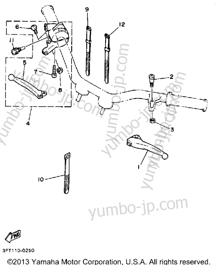 Handle Switch - Lever для мотоциклов YAMAHA Y-ZINGER (PW50B) 1991 г.