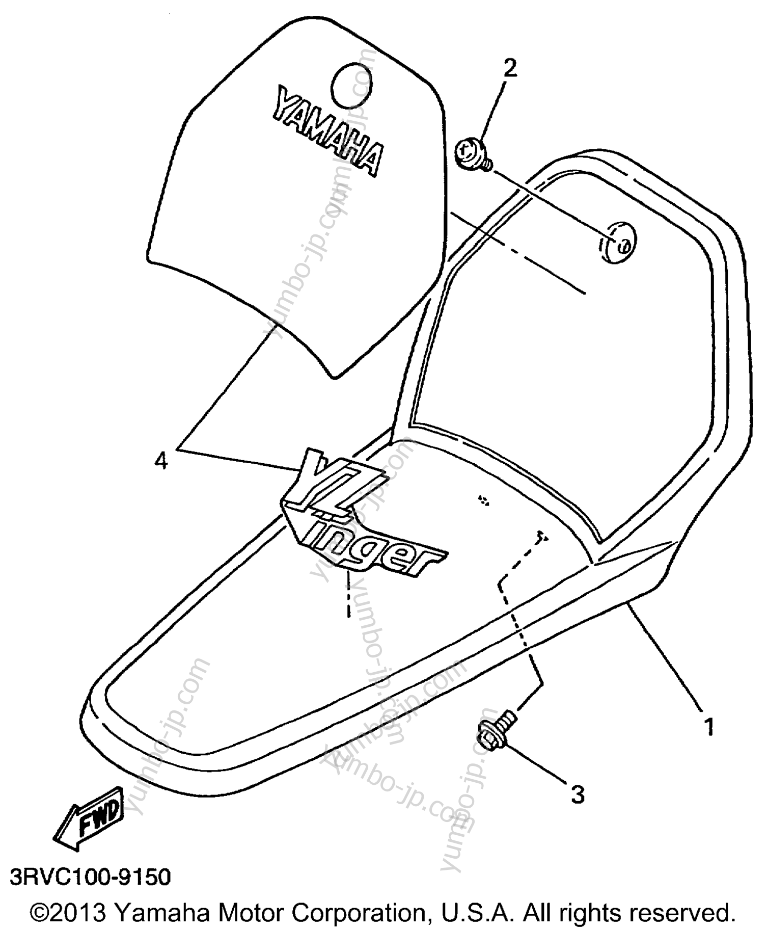 FRONT FENDER для мотоциклов YAMAHA PW80 (PW80L1) 1999 г.