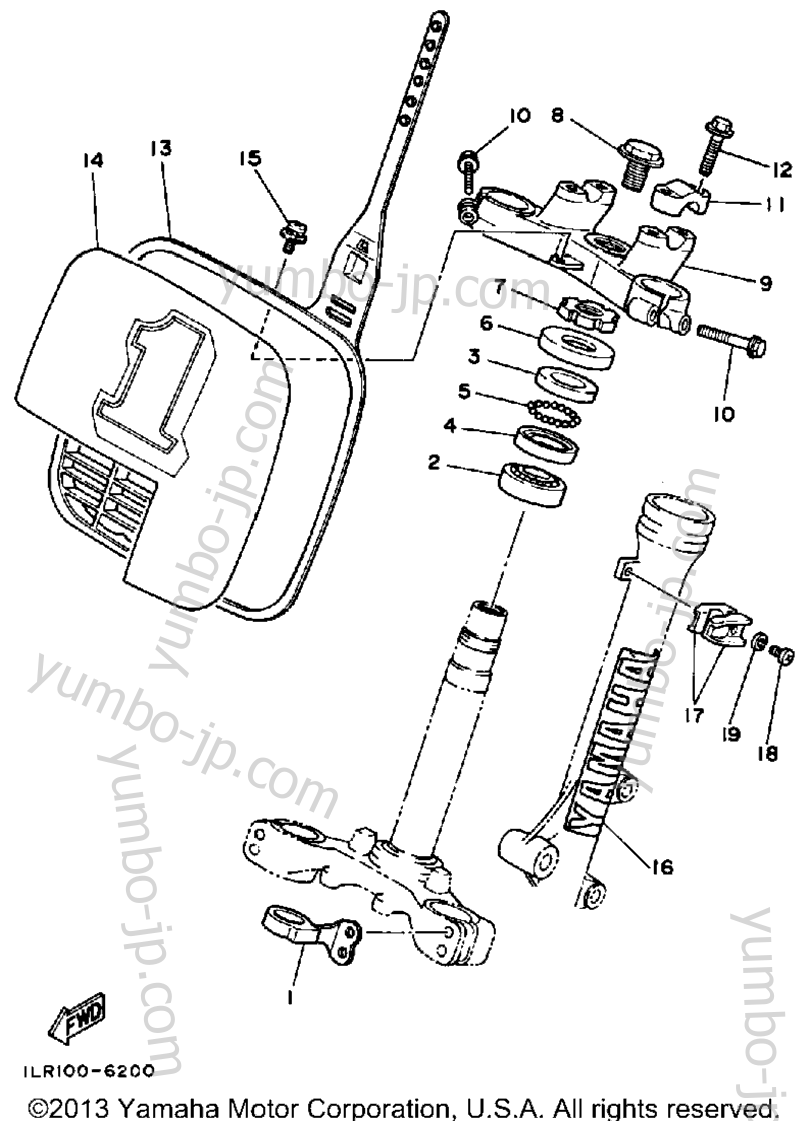 Steering для мотоциклов YAMAHA YZ80S 1986 г.