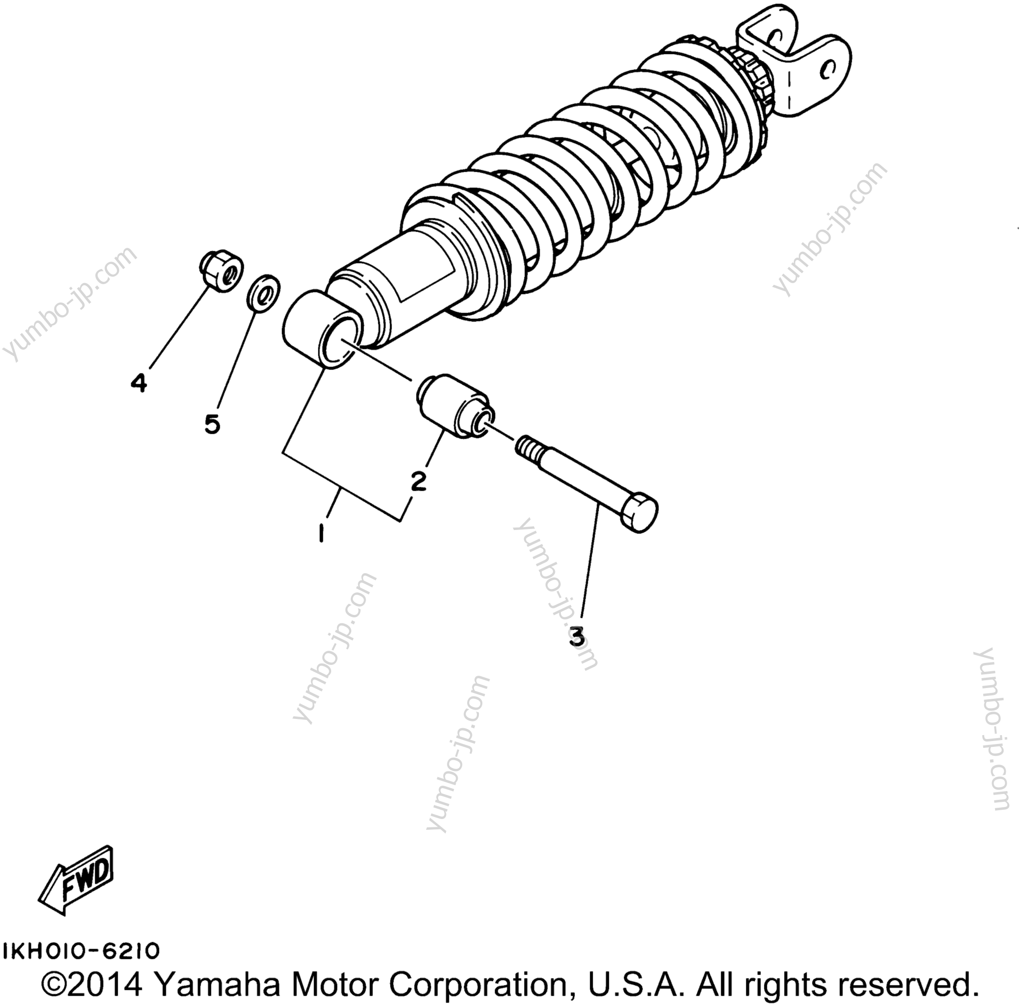Rear Suspension for motorcycles YAMAHA XT225 (XT225PC) CA 2002 year