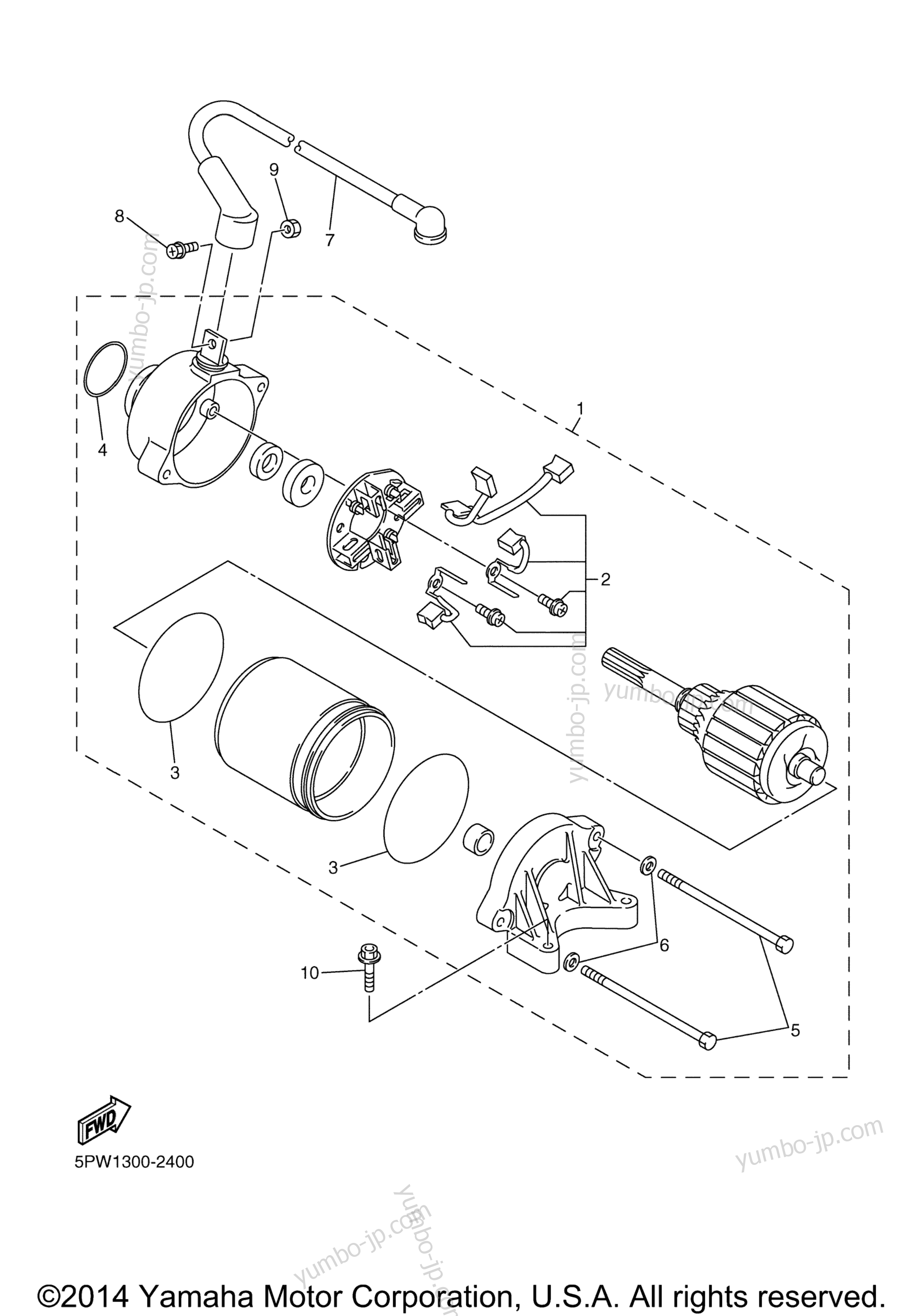 STARTING MOTOR for motorcycles YAMAHA YZF-R1 (YZFR1P) 2002 year