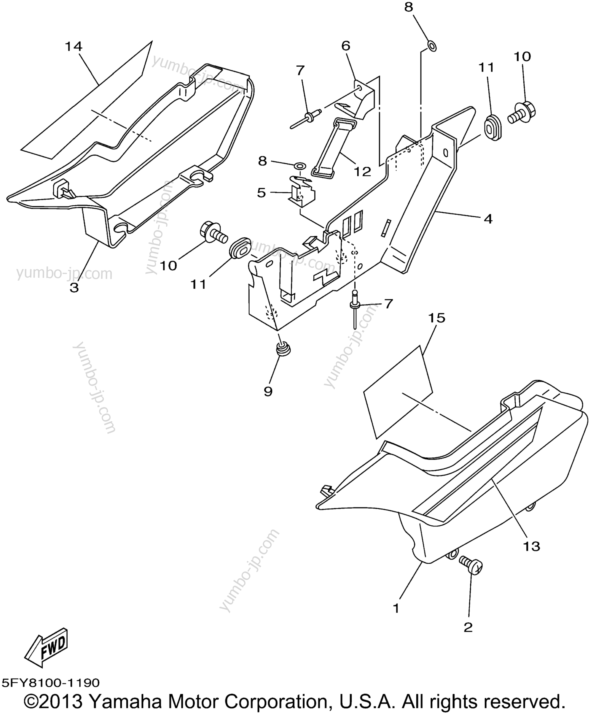 SIDE COVER for motorcycles YAMAHA TW200 (TW200NC) CA 2001 year