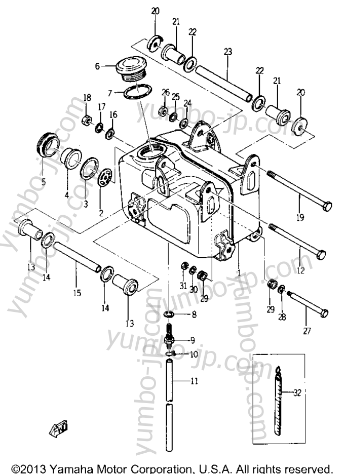 OIL TANK для мотоциклов YAMAHA YR1 1967 г.