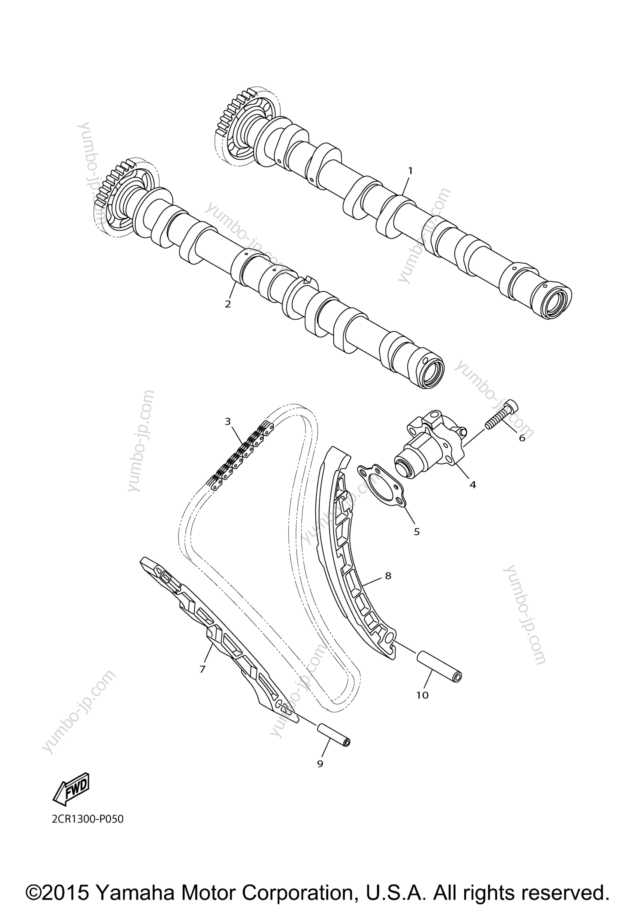 Camshaft Chain for motorcycles YAMAHA YZFR1 60TH ANNIVERSARY (YZFR1GCY) CA 2016 year