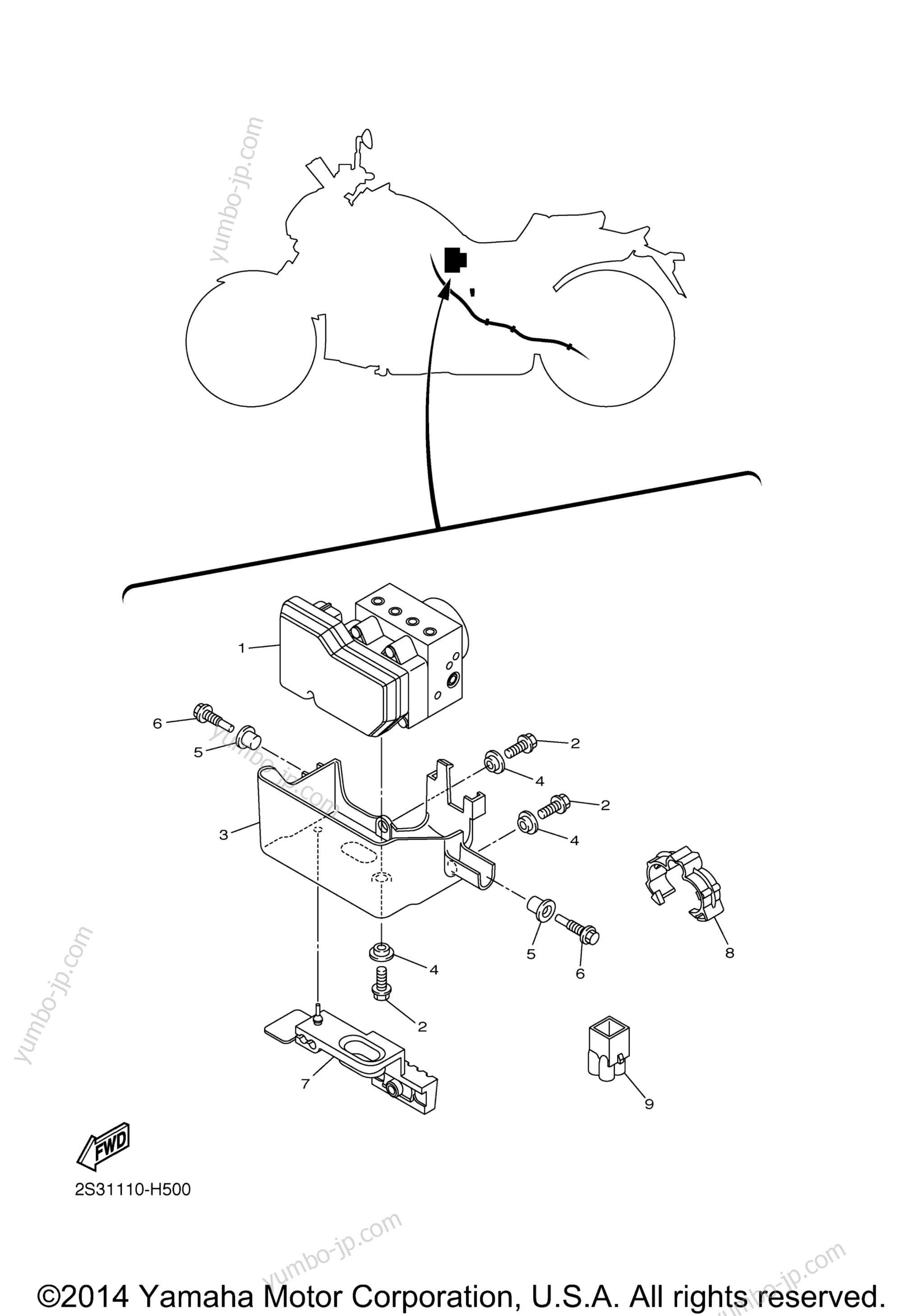 Electrical 3 для мотоциклов YAMAHA V MAX (VMX17YCB) CA 2009 г.