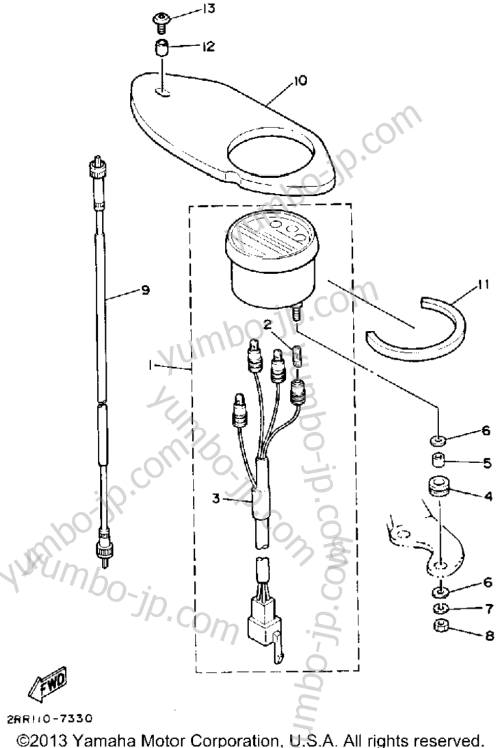 METER for motorcycles YAMAHA YSR50D 1992 year