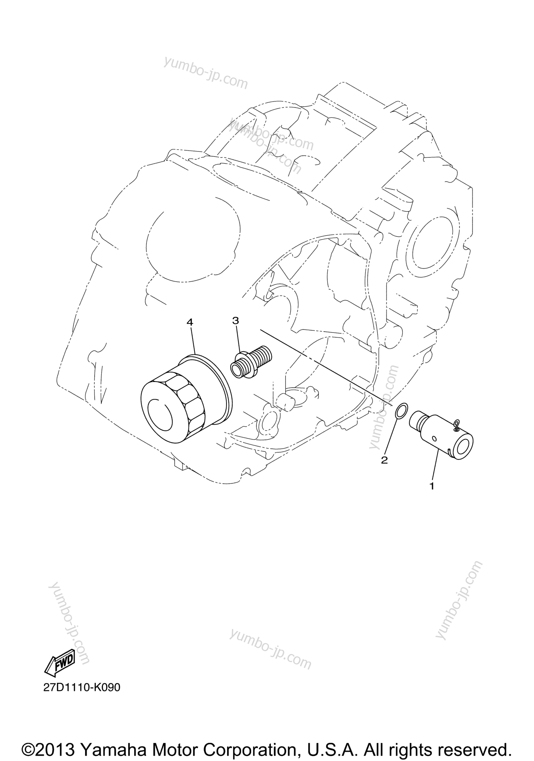 Oil Cleaner для мотоциклов YAMAHA STRYKER (XVS13CACL) CA 2011 г.