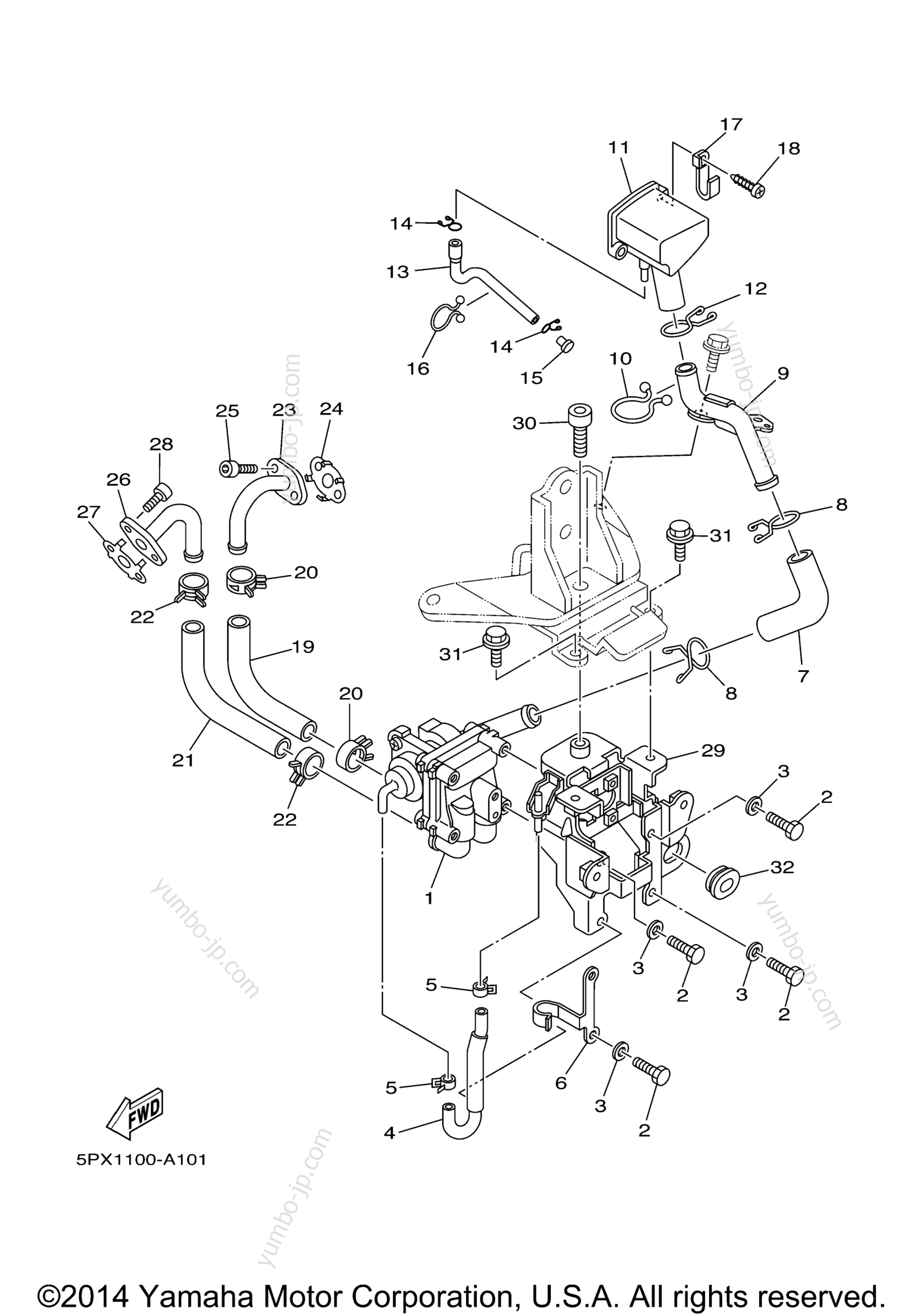 Air Induction System для мотоциклов YAMAHA ROAD STAR MIDNIGHT WARRIOR (XV17PCMV) 2006 г.