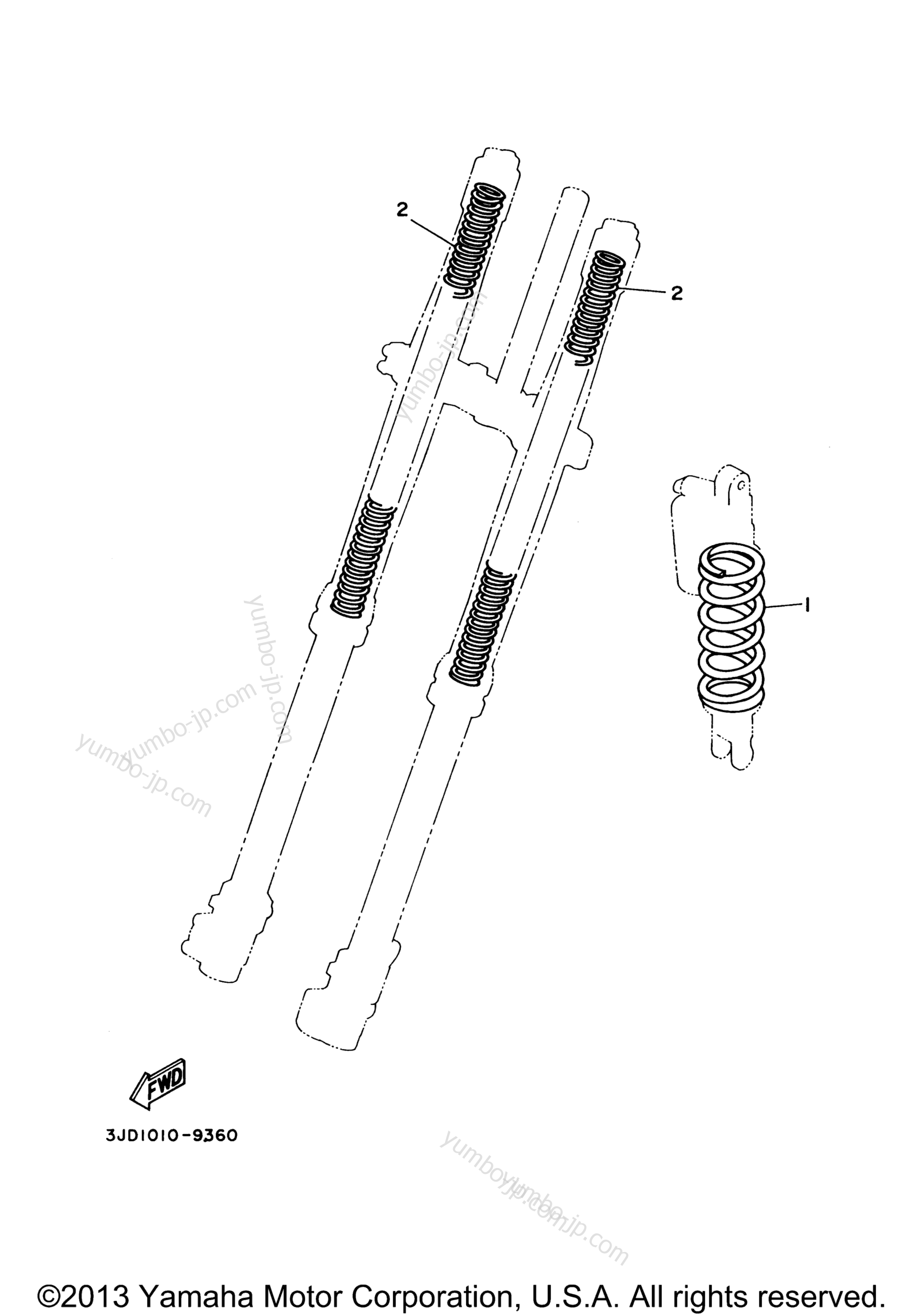 Alternate For Chassis для мотоциклов YAMAHA YZ125 (YZ125Y) 2009 г.