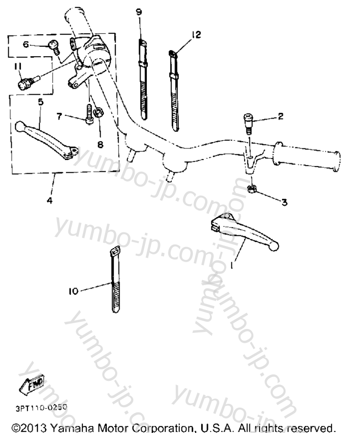 Handle Switch - Lever для мотоциклов YAMAHA Y-ZINGER (PW50D) 1992 г.