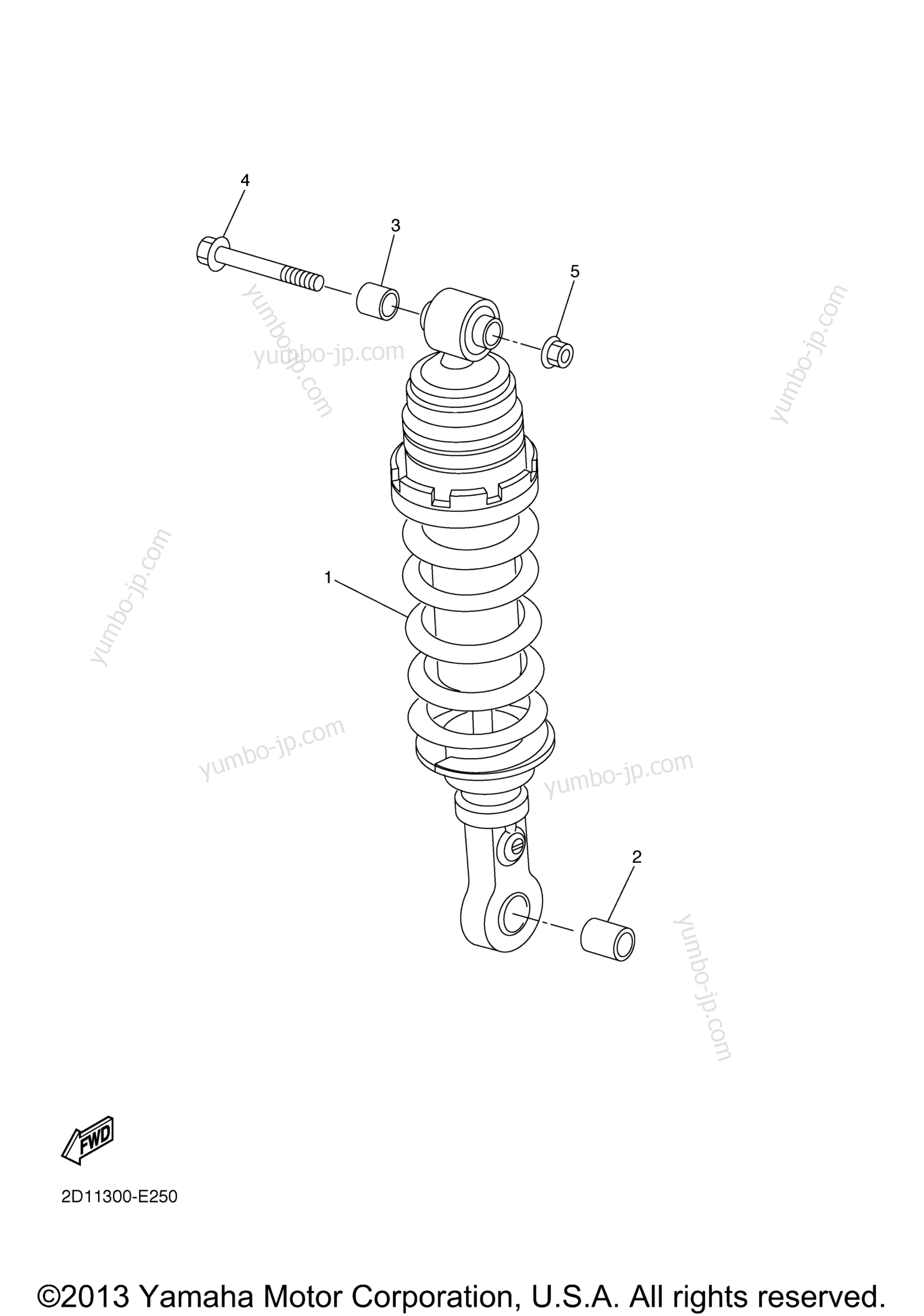 Rear Suspension for motorcycles YAMAHA FZ1 (FZS10DC) CA 2013 year