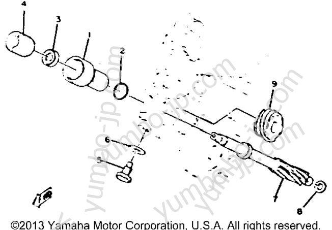 Tachometer Gear для мотоциклов YAMAHA XS650H 1981 г.