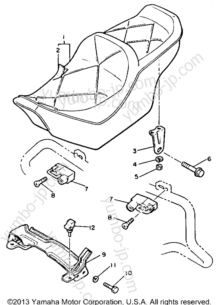 SEAT for motorcycles YAMAHA XVZ12TK 1983 year