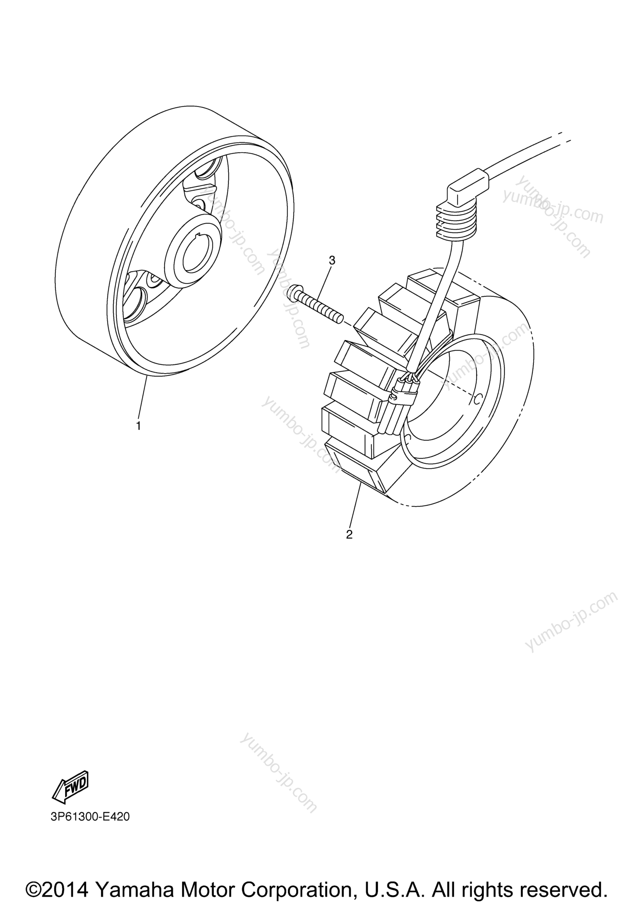 GENERATOR для мотоциклов YAMAHA FJR 1300A (FJR13AXB) 2008 г.