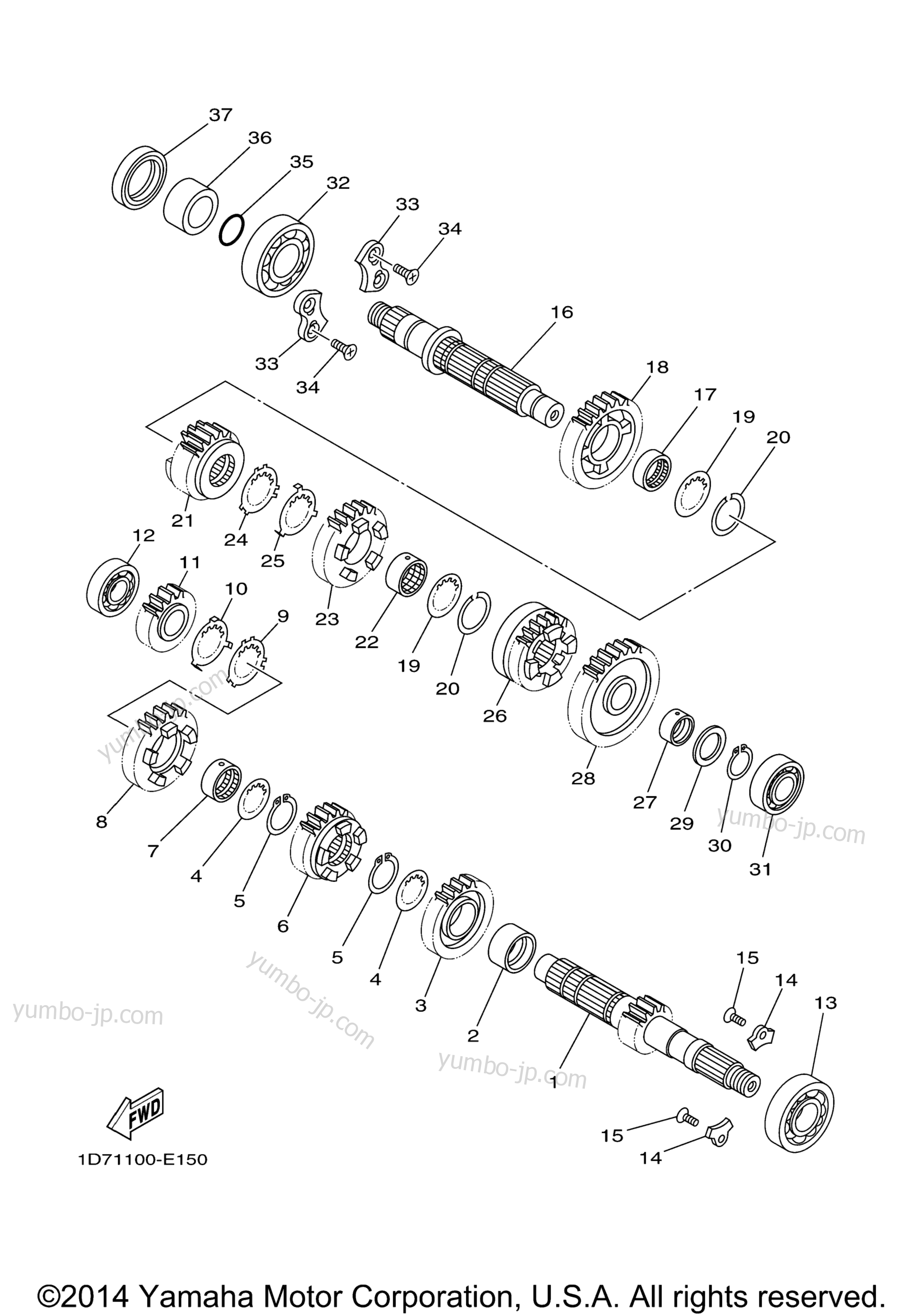 TRANSMISSION for motorcycles YAMAHA STRATOLINER CA (XV19CTVC) CA 2006 year