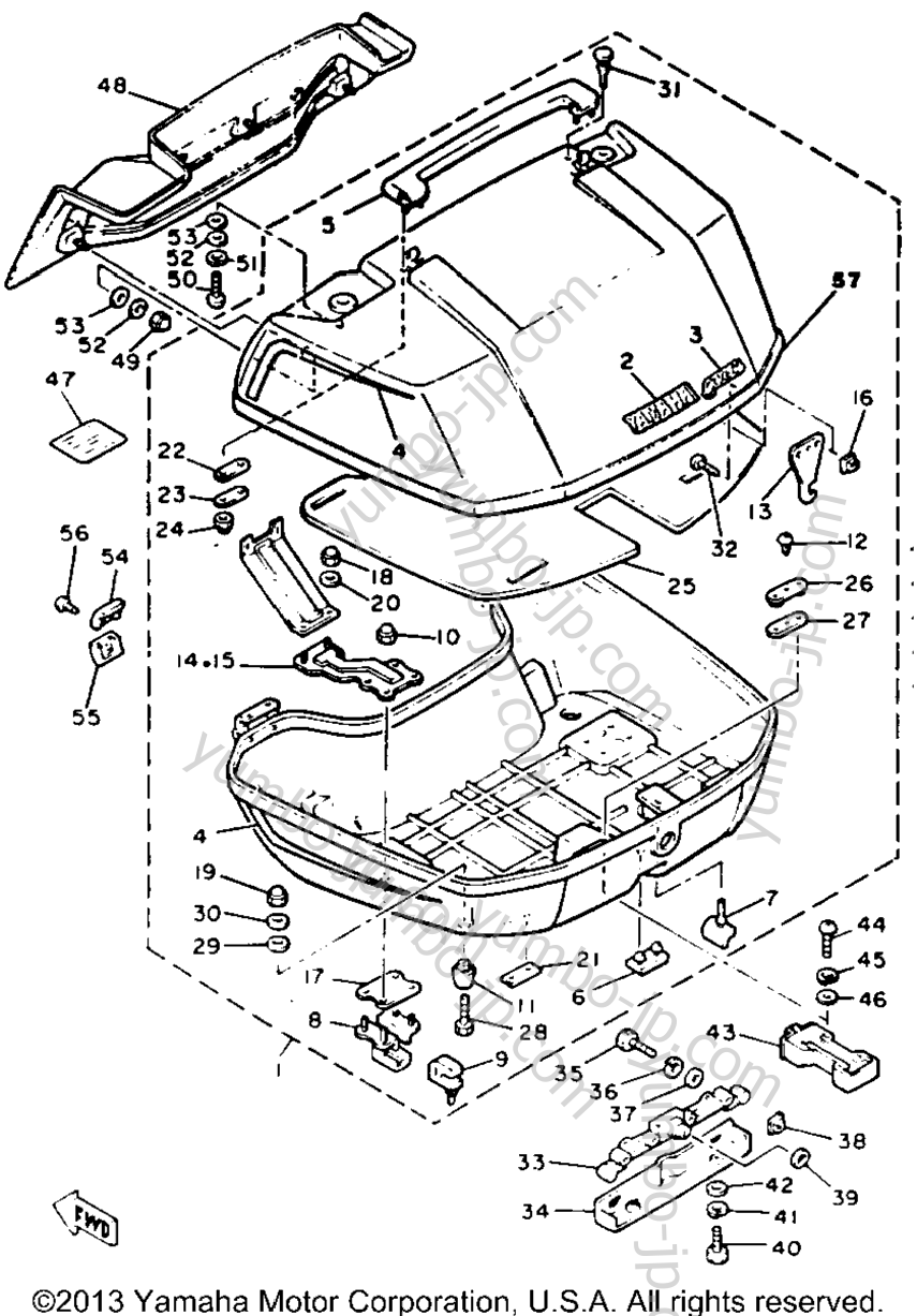 Travelbag для мотоциклов YAMAHA XVZ12TK 1983 г.