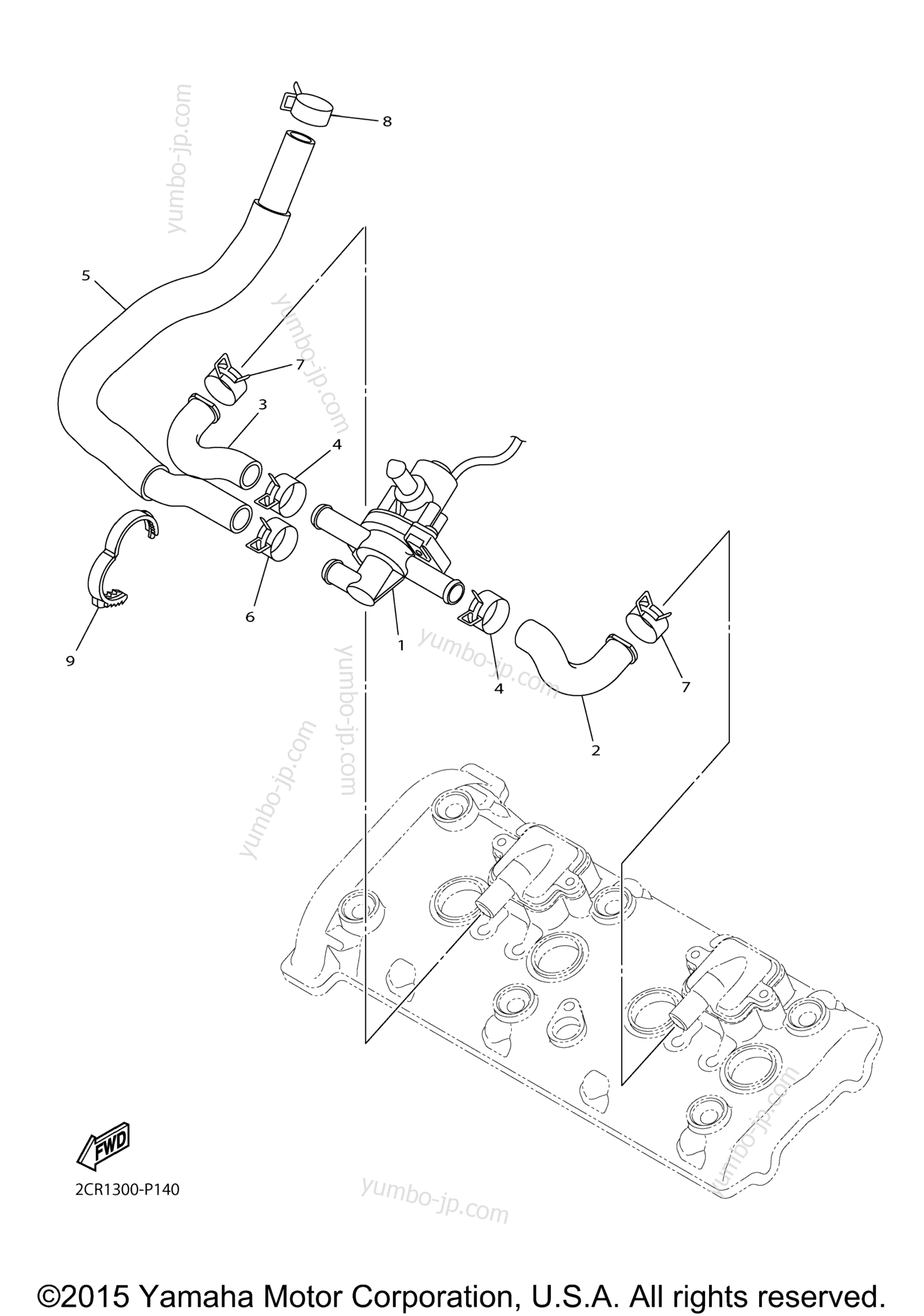 Air Induction System для мотоциклов YAMAHA YZFR1 (YZFR1FCR) CA 2015 г.