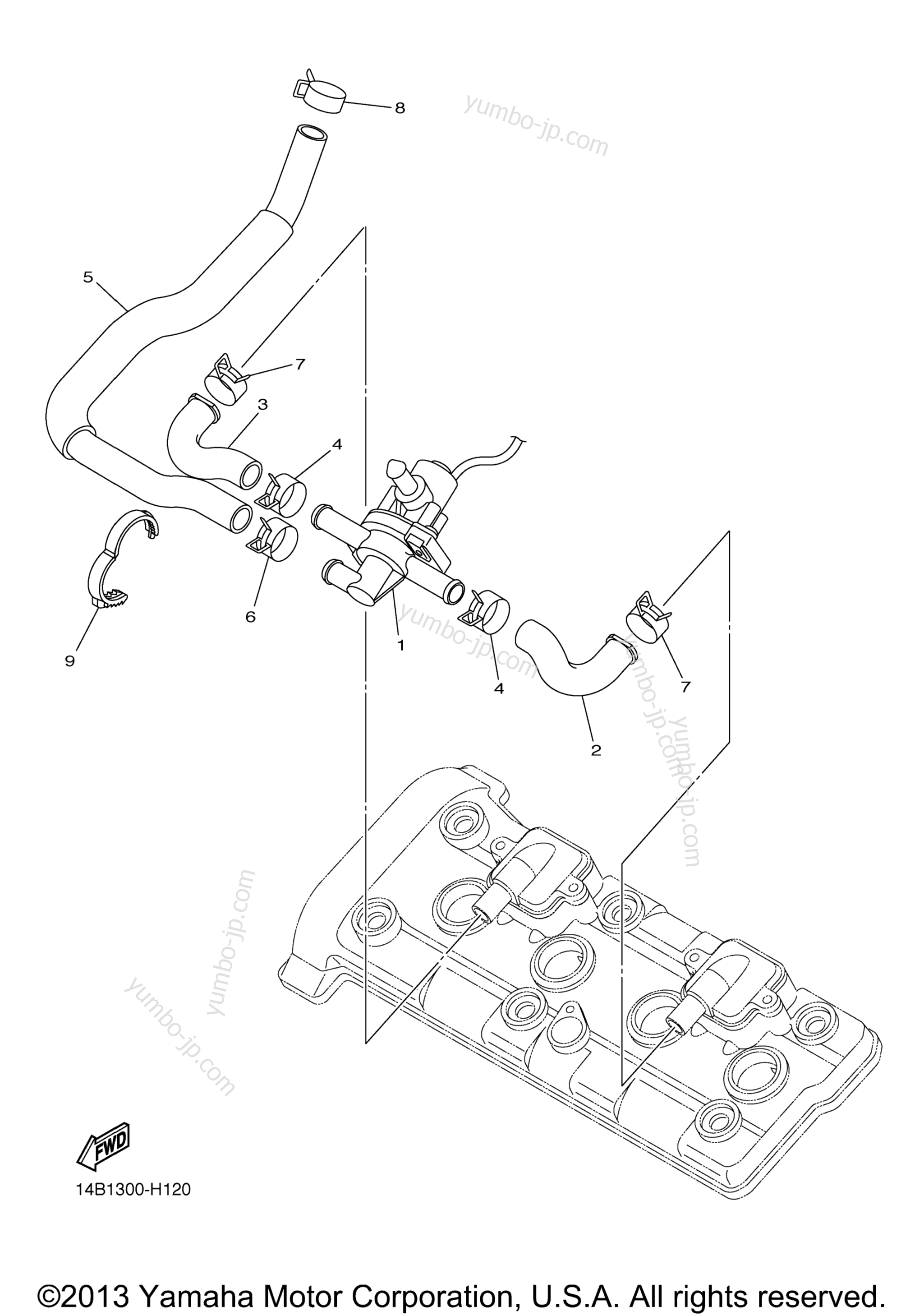 Air Induction System для мотоциклов YAMAHA YZF-R1 (YZFR1BW) 2012 г.