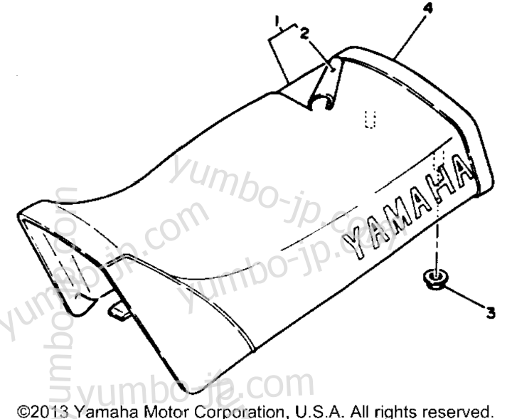 SEAT для мотоциклов YAMAHA Y-ZINGER (PW80B) 1991 г.
