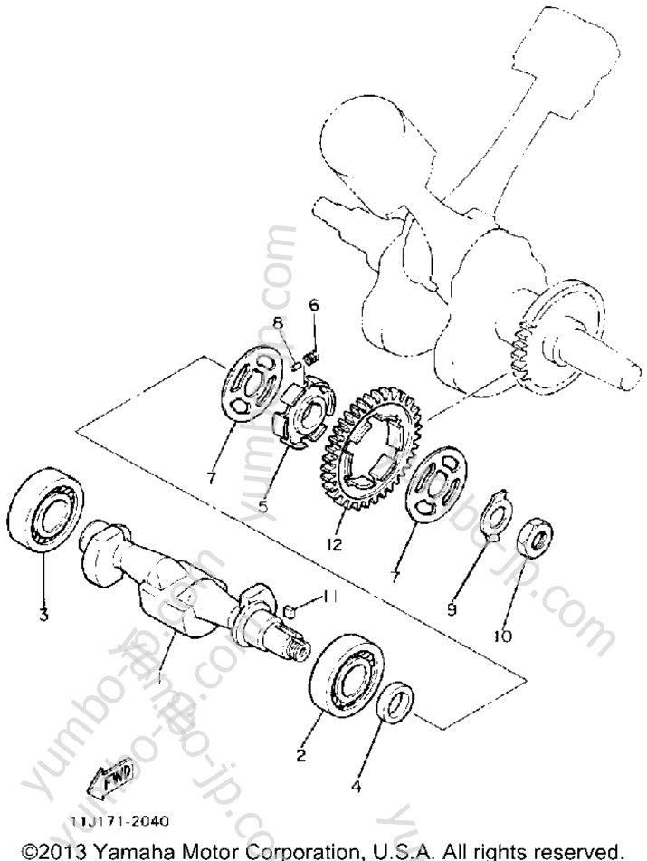 BALANCER for motorcycles YAMAHA XZ550RJ 1982 year