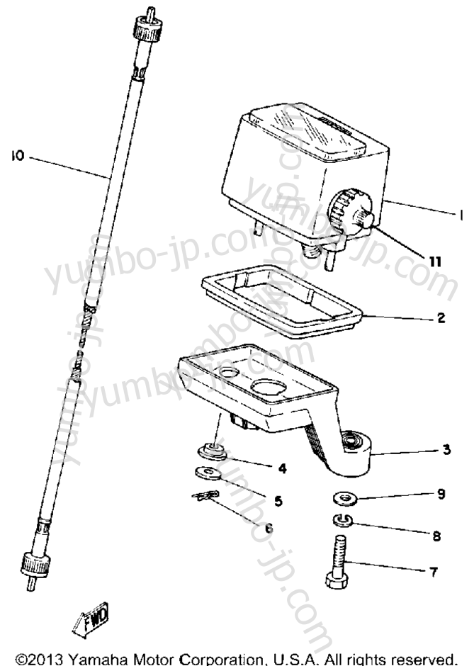 METER for motorcycles YAMAHA IT425G 1980 year