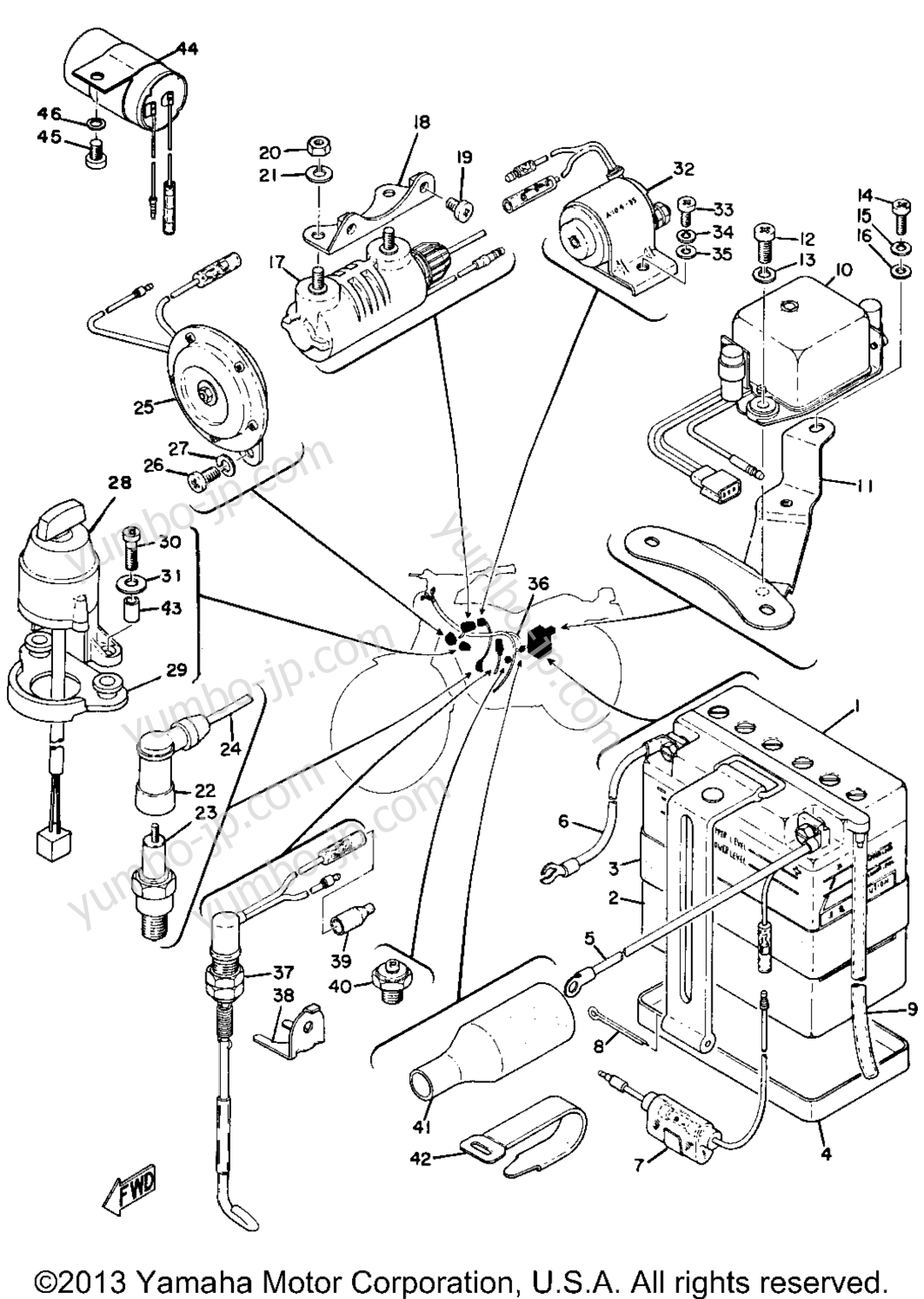 Electrical (At1c) для мотоциклов YAMAHA AT1C 1971 г.