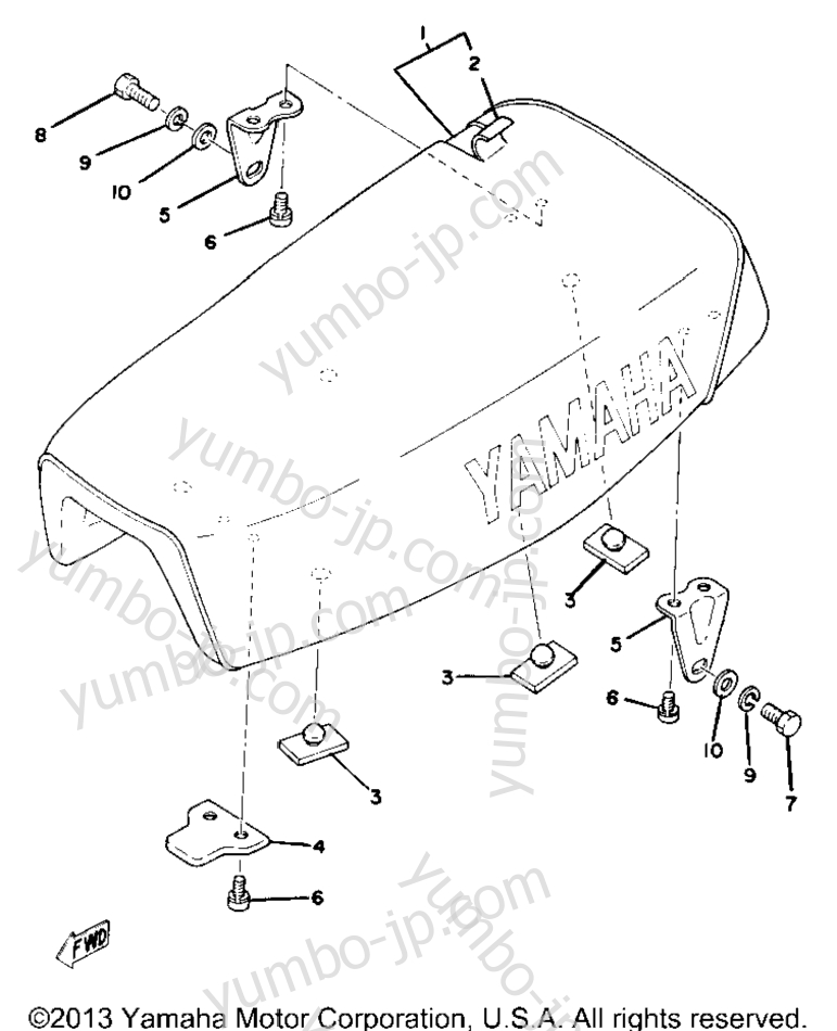 Seat Yz80f для мотоциклов YAMAHA YZ80D 1977 г.