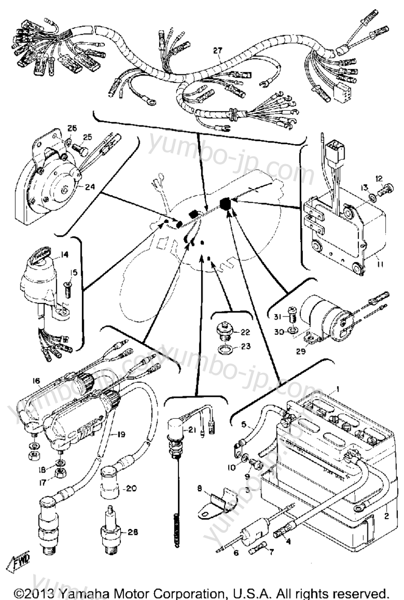 Electrical для мотоциклов YAMAHA CS5 1972 г.
