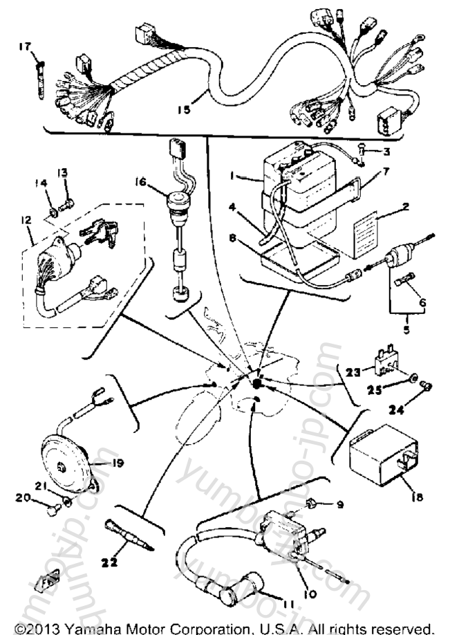 Electrical 1 Lb50ph для мотоциклов YAMAHA LB50PJ 1982 г.