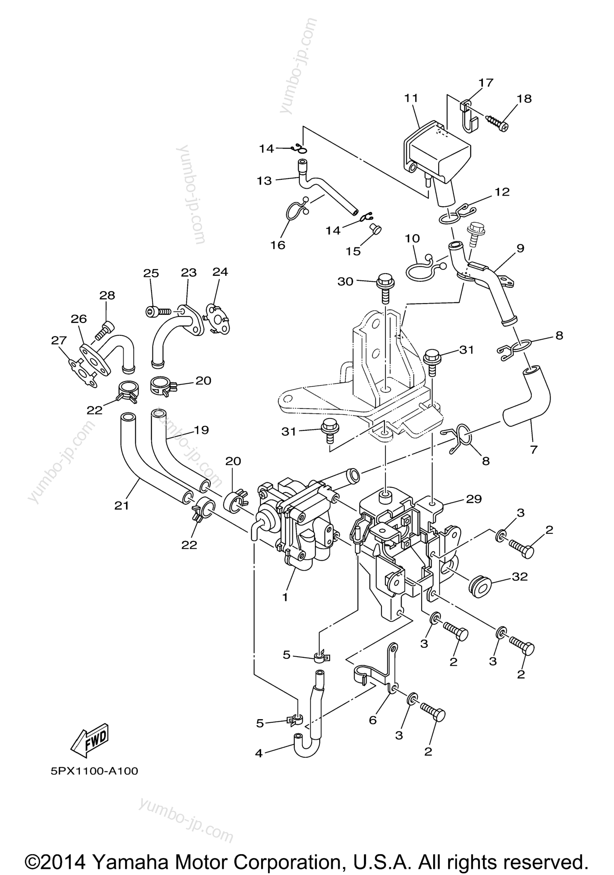 Air Induction System для мотоциклов YAMAHA XV17PCPC CA 2002 г.
