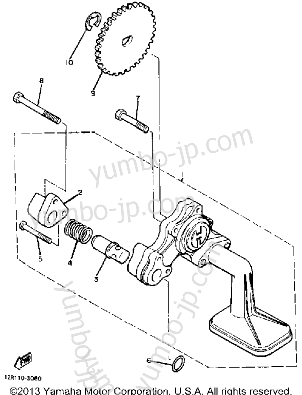 OIL PUMP for motorcycles YAMAHA XS400K 1983 year