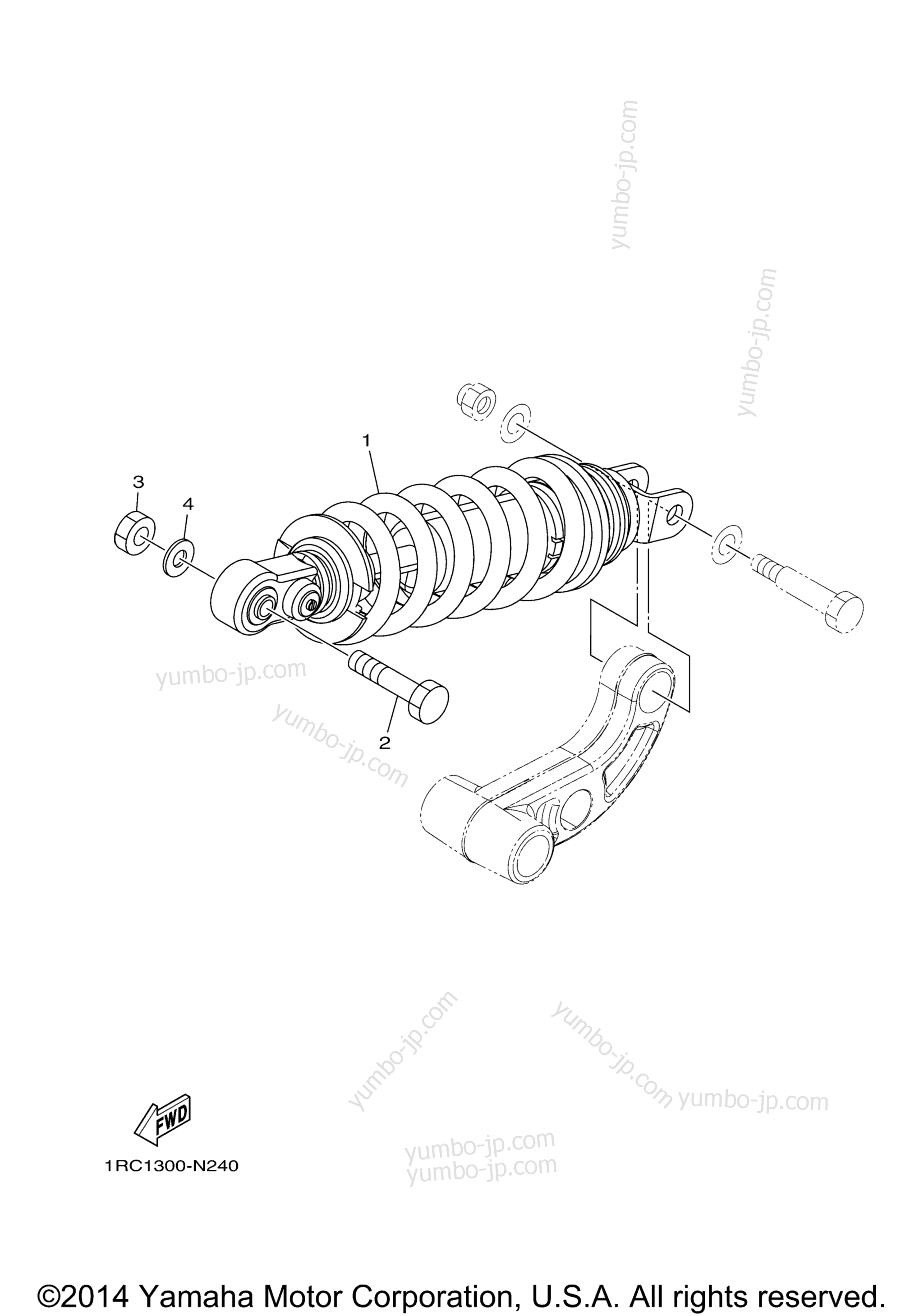 Rear Suspension for motorcycles YAMAHA FZ09 (FZ09EGY) 2014 year