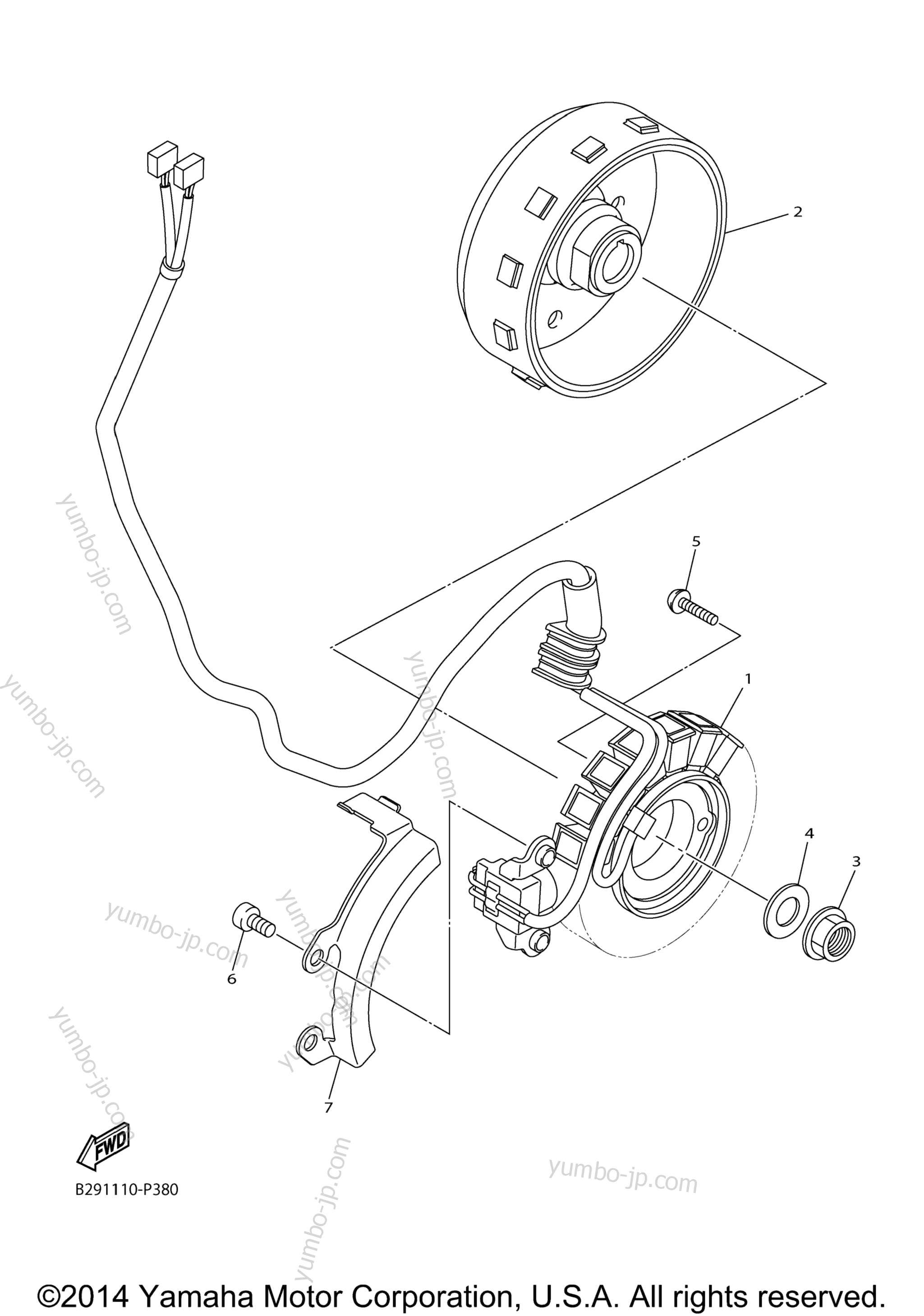 GENERATOR для мотоциклов YAMAHA YZ250FX (YZ250FXF) 2015 г.