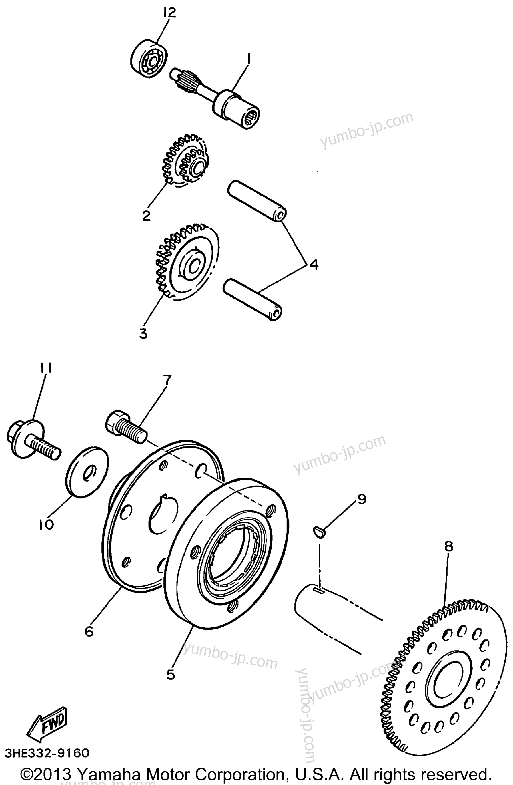 STARTER CLUTCH for motorcycles YAMAHA FZR600RL 1999 year