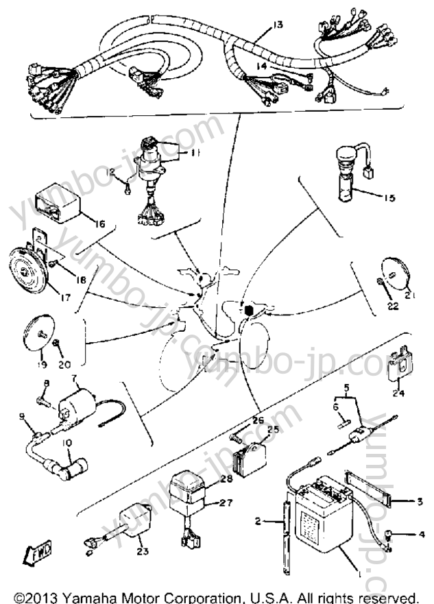 Electrical 1 для мотоциклов YAMAHA YAMAHOPPER (QT50N) 1985 г.