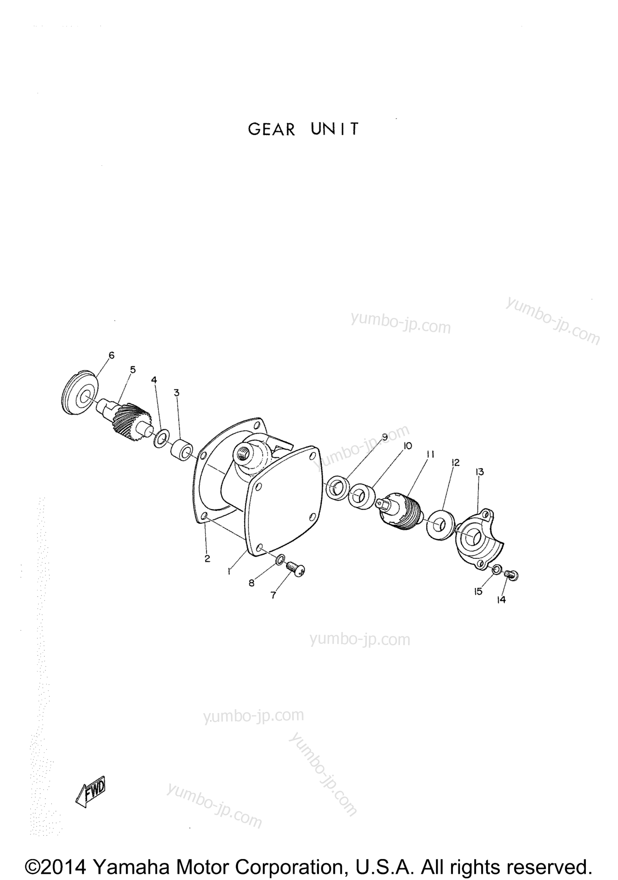 Gear Unit для мотоциклов YAMAHA YDS2 1963 г.