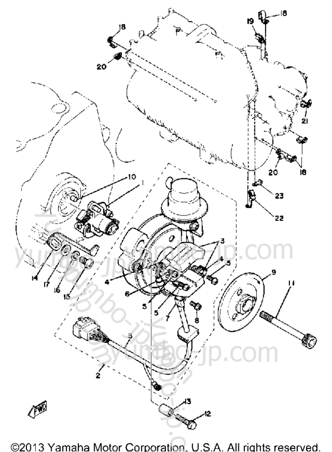 Pick Up Coil Govenor для мотоциклов YAMAHA XS1100SG 1980 г.