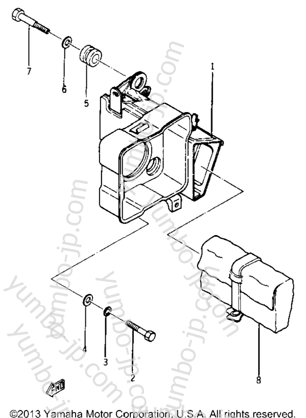 TOOL BOX для мотоциклов YAMAHA YR1 1967 г.