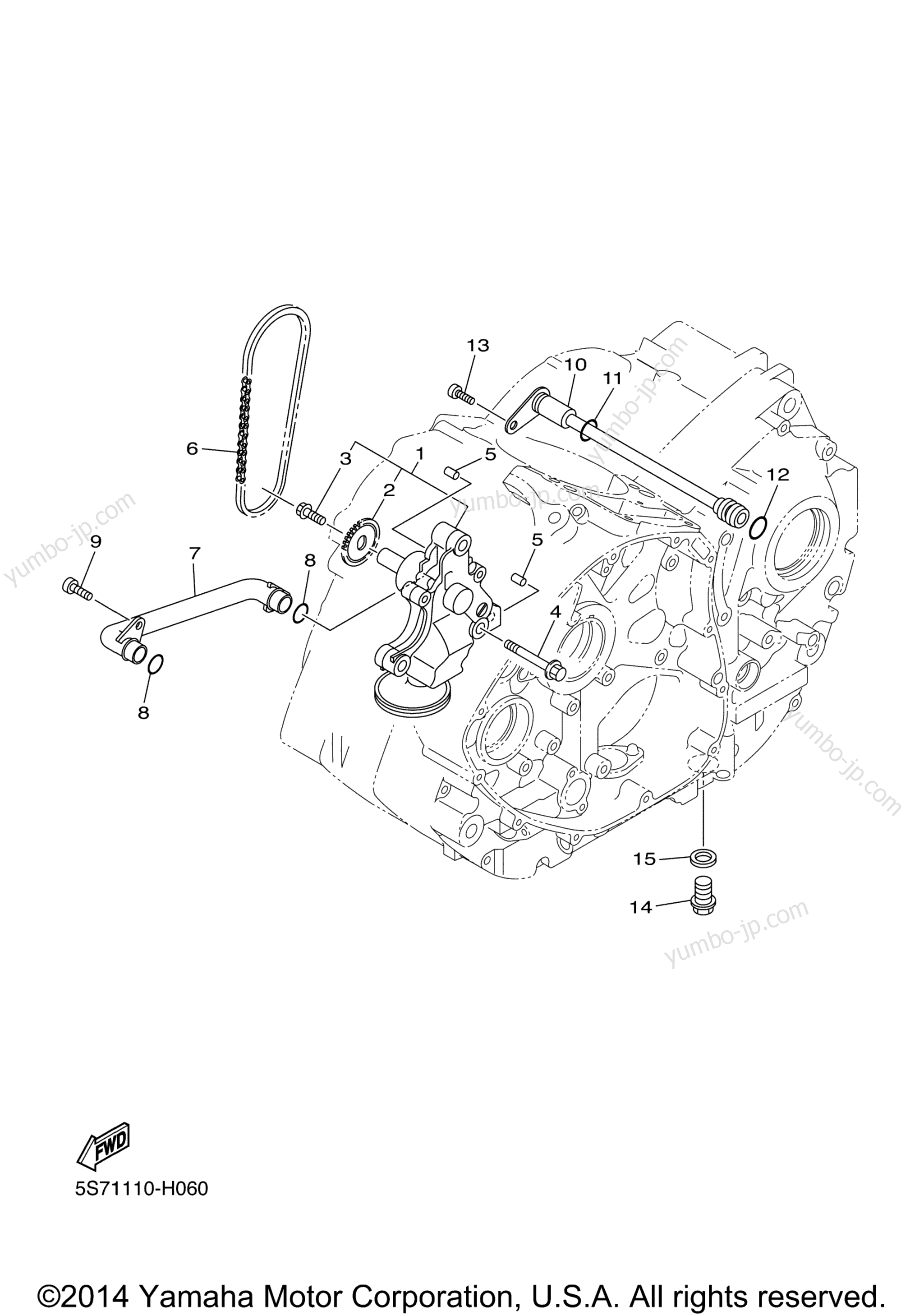 OIL PUMP for motorcycles YAMAHA BOLT R-SPEC (XVS95CEGR) 2014 year