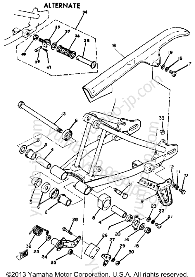 REAR ARM для мотоциклов YAMAHA XT250H 1981 г.