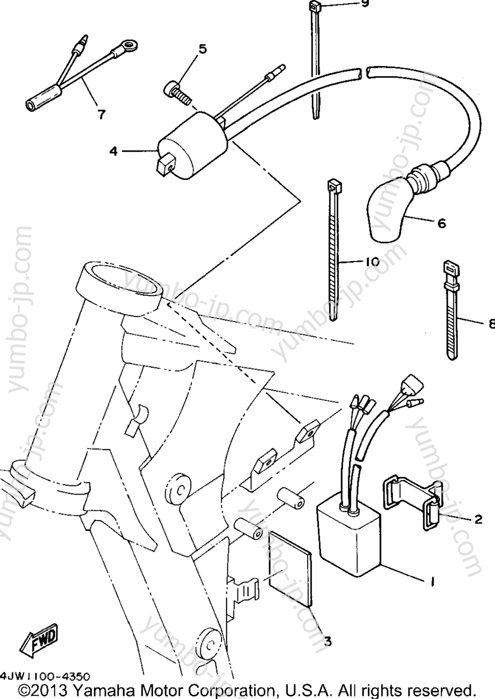 Electrical 1 for motorcycles YAMAHA WR250ZG 1995 year