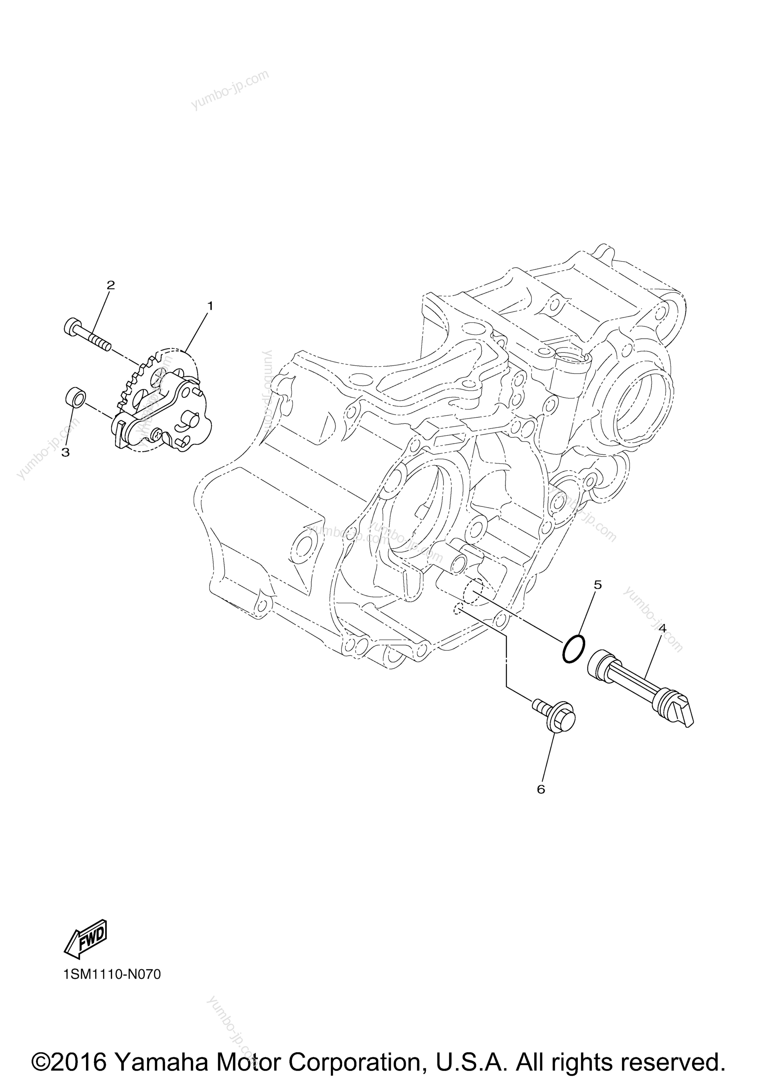 Масляный насос для мотоциклов YAMAHA YZ250F (YZ250FHL) 2017 г.