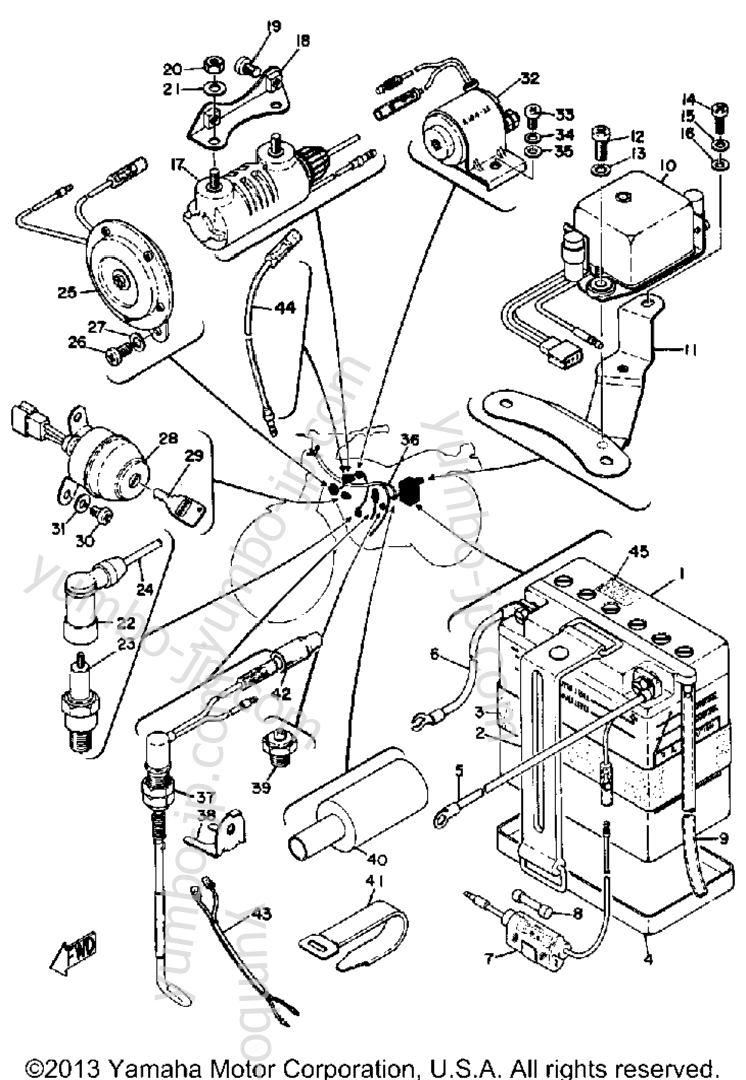 Electrical для мотоциклов YAMAHA AT1E 1969 г.