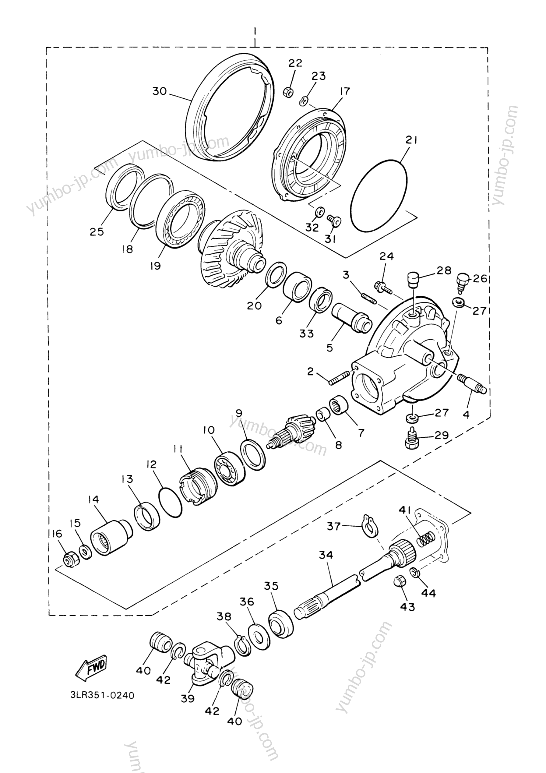 DRIVE SHAFT для мотоциклов YAMAHA V-MAX (VMX1200S) 2004 г.